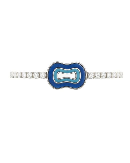 Maison De Gala Blue Abstract Evil Eye Bracelet