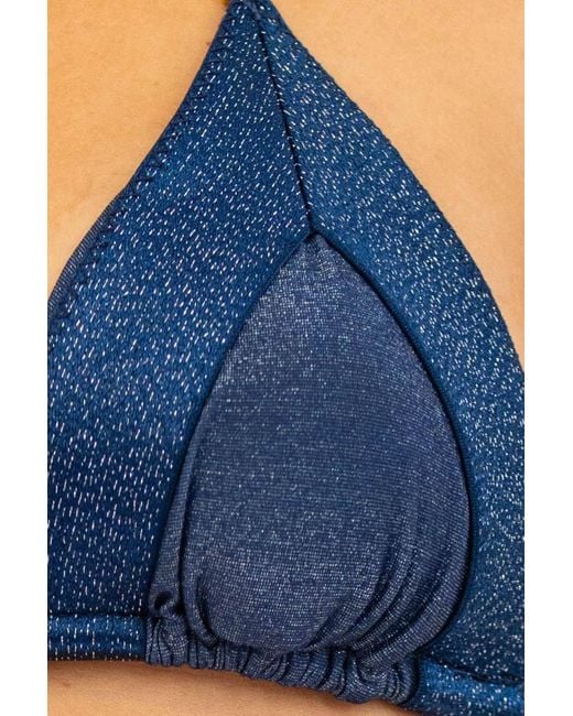 Leyla Maya Ltd Blue Sevi Triangle Bikini Top