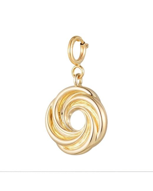 Larisa Beaumont Metallic Momentum Charm – 14K Solid Vortex Pendant