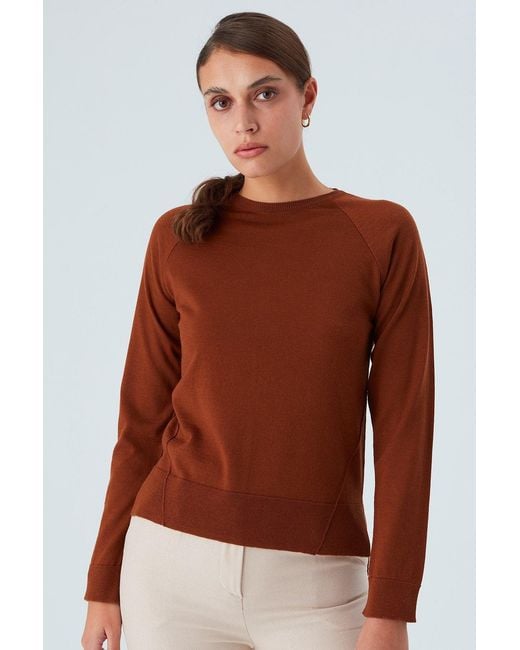 Peraluna Red Valeria Fine Turtleneck Pullover