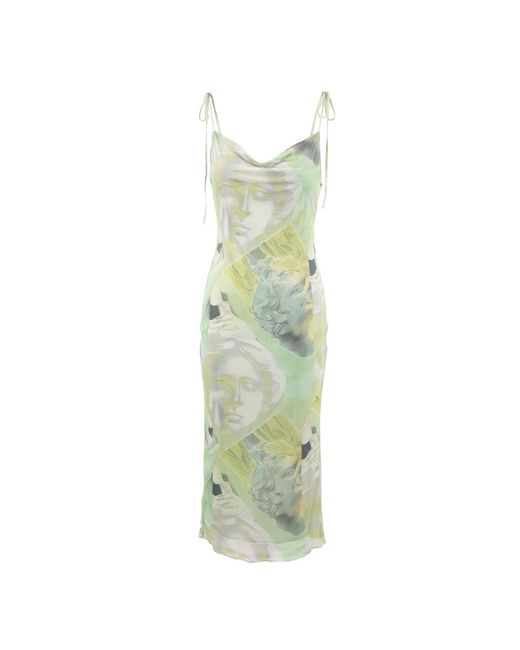 Alia Studio Purple Enigme Maxi Mesh Dress