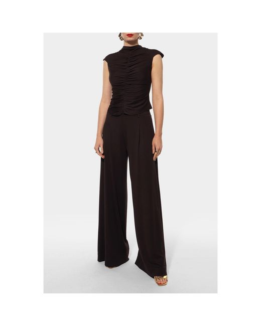 AGGI by HALEWSKI Black Rita Dark Chocolate Blouse