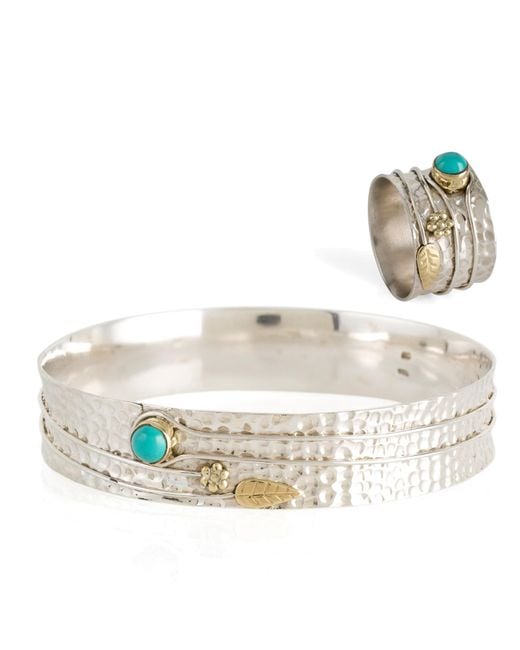 Charlotte's Web Jewellery Metallic Secret Garden Ring & Bangle Gift Set