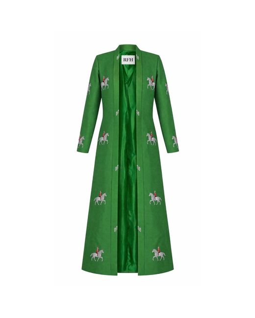 Roqaia Fashion House Green Horse Jacket