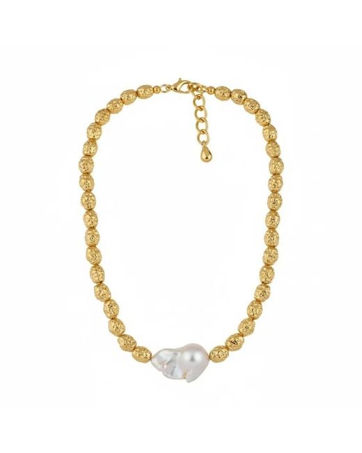 Angel Barocco Metallic Baroque Pearl Necklace – One Pearls