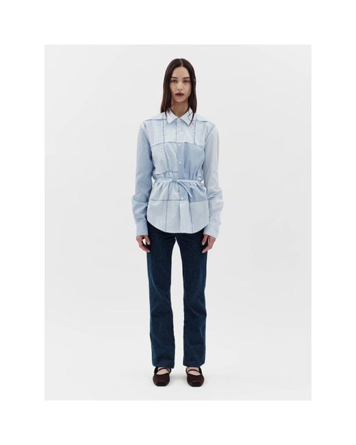 Jakke Blue Tie Shirt