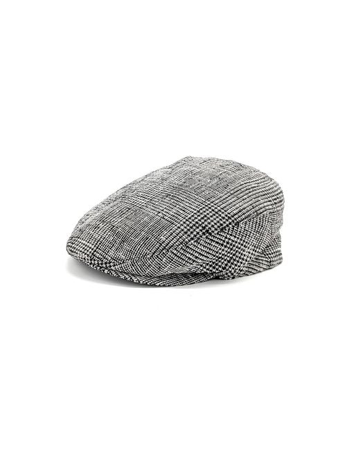 DORIA 1905 Gray Prince-Of-Wales Fabric Coppola for men