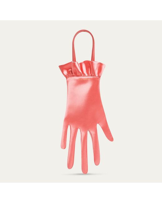 Lulu Guinness Pink Satin Hand Bag