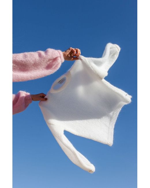 SALANIDA White Melody Soft Mohair Jumper