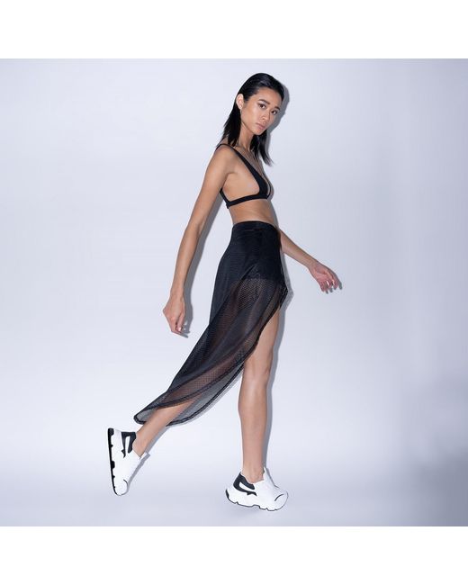 Kim Foley Black Drama Sarong Beach Cover-Up Athletic Wrap Skirt