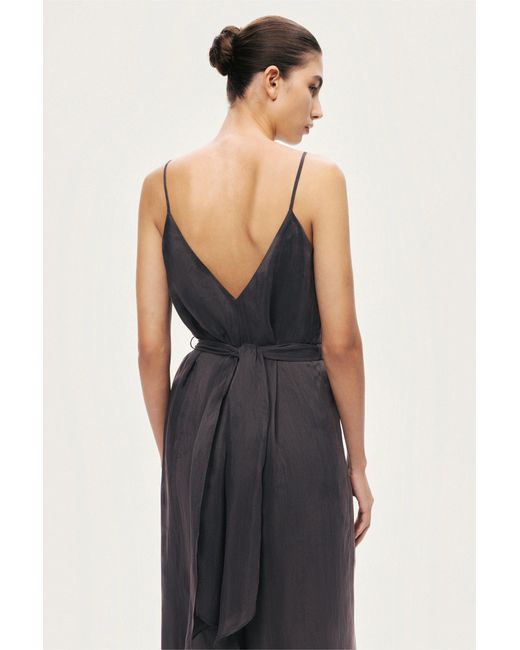 Nocturne Black V-Neck Spaghetti Strap Jumpsuit
