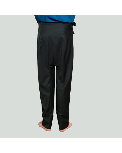 MOE Black Pine Wool Pants for men