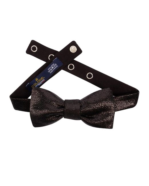 LE COLONEL Glitter Bow Tie in Black for Men Lyst