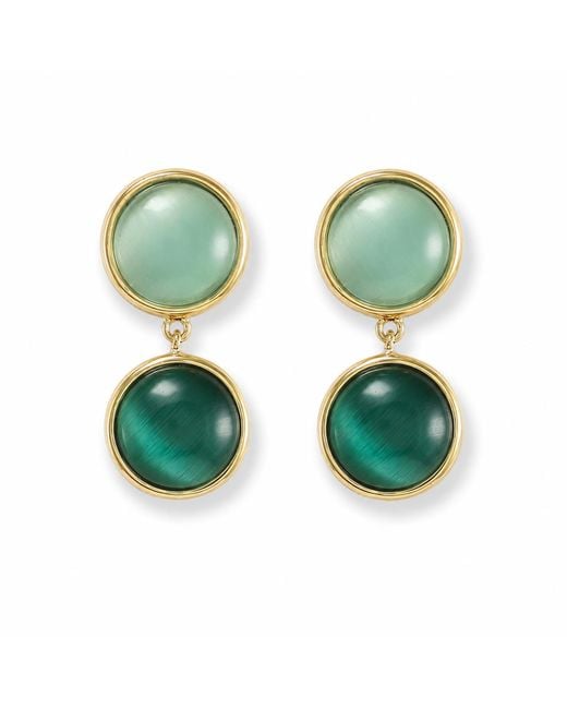 Hye Jane Jewelry Green Aqua Tonal Marlow Drop Earrings