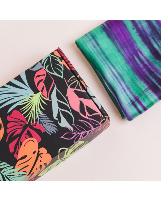 Silk and Bears Green Emerald & Brushstroke Silk Scarf – Hand-Dyed Mulberry Silk