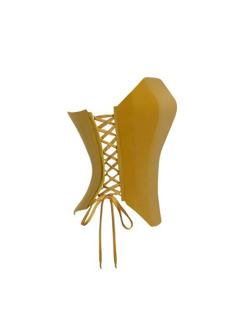 Elsava Green Mustard Corset
