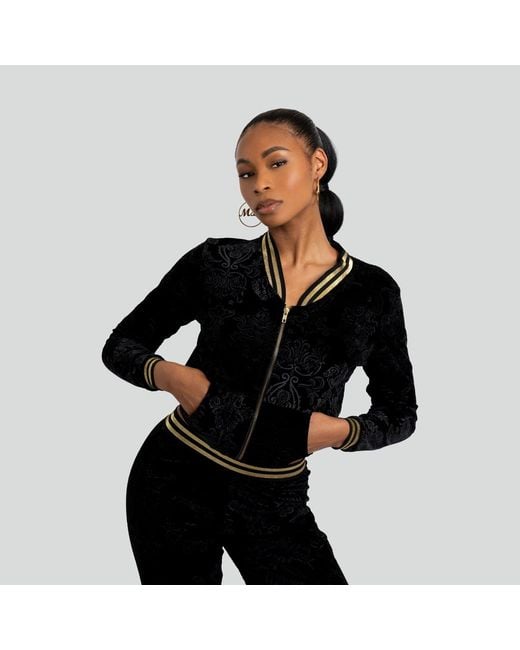 Maui X Lolita Black Royalty Velour Tracksuit