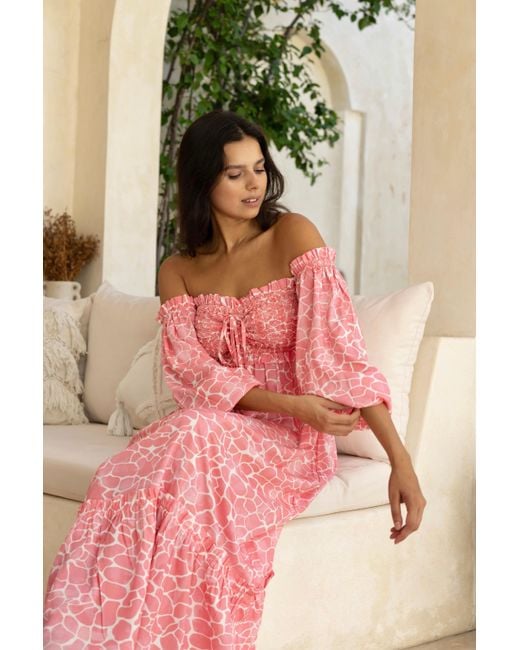 Sophia Alexia Pink Candy Pebbles Mykonos Dress