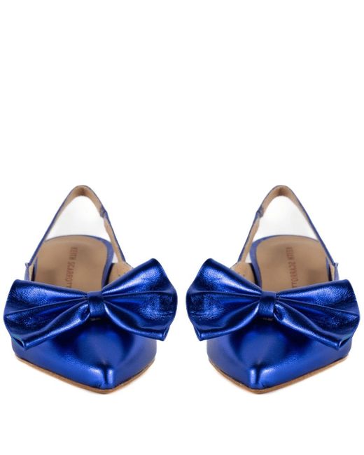 Keith Scarrott Shoes Blue Ardea Slingback