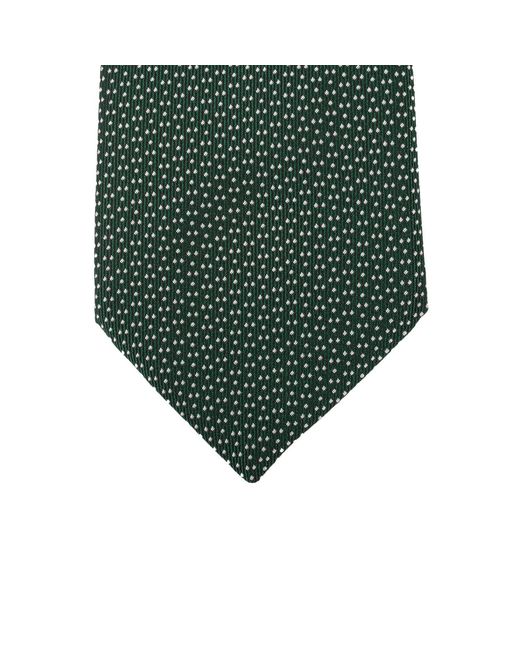 LE COLONEL Green Milano Silk Classic Tie for men