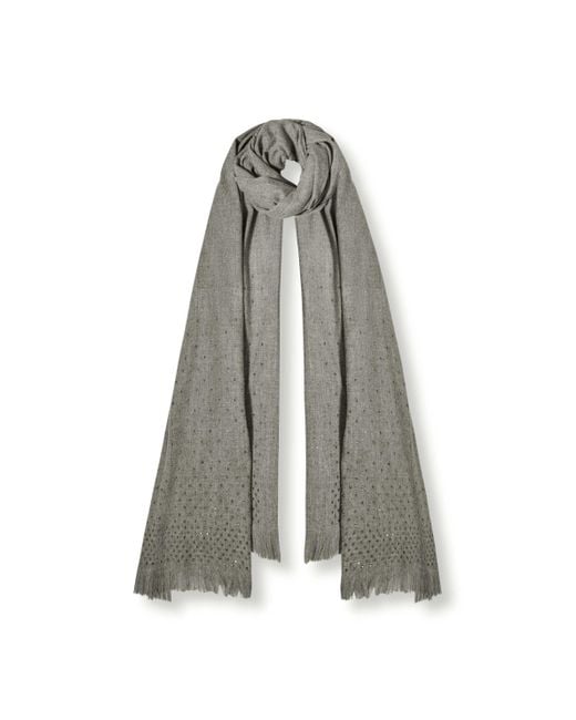 James Lakeland Gray Swarovski Scarf