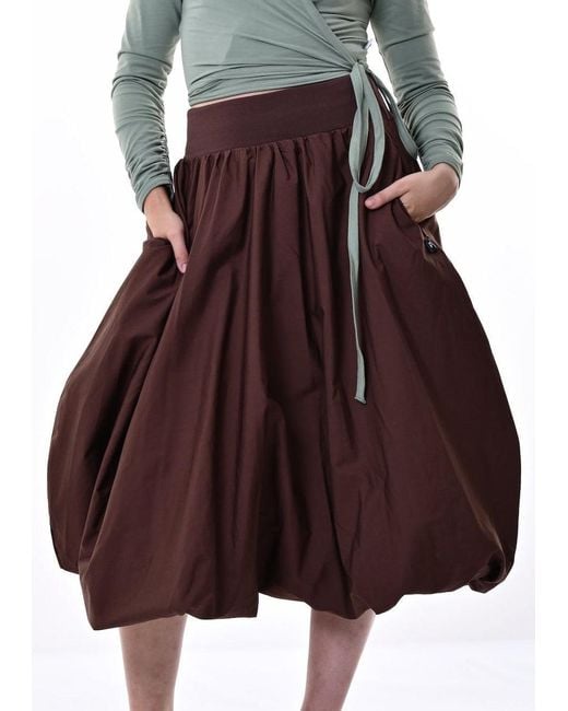 Frock Tales Brown Enoki Puffball Skirt