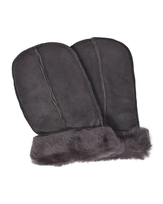 Owen Barry Black Sheepskin Split Mitten Cromita