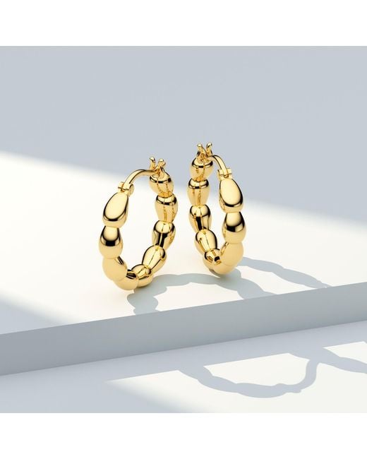 Sif Jakobs Jewellery Metallic Earrings Goccia Cerchi Pianura