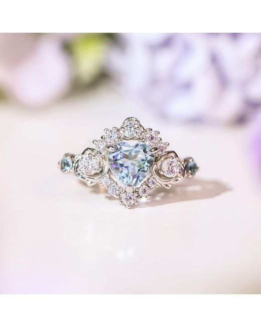 Azura Jewelry New York Metallic Oceana Topaz Ring Vermeil