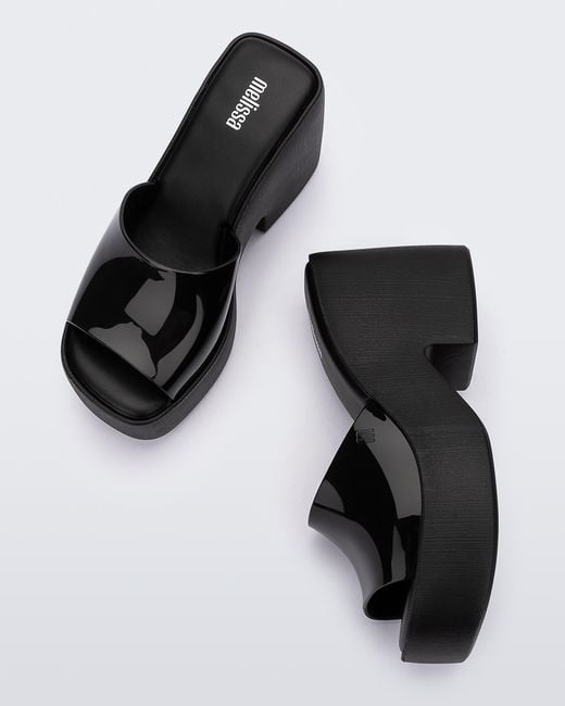Melissa Black Posh Mule