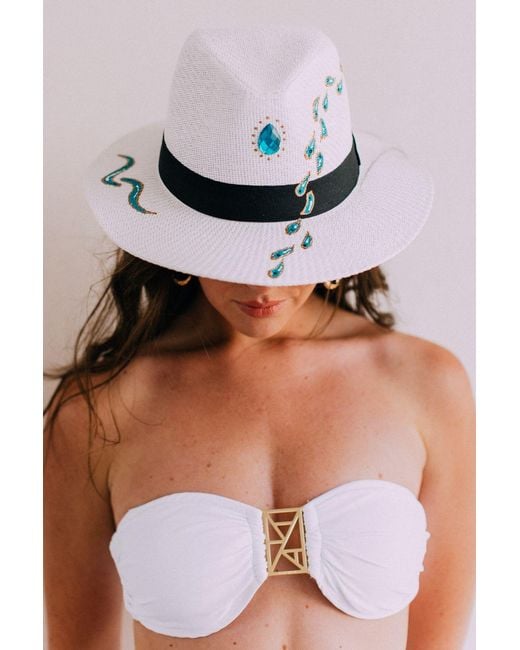 Leyla Maya Ltd White Kate Bandeau Bikini Set