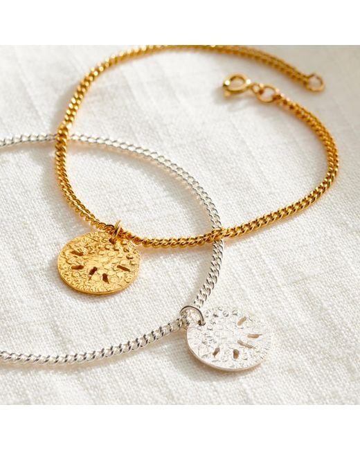 Posh Totty Designs Metallic Plated Sand Dollar Charm Bracelet