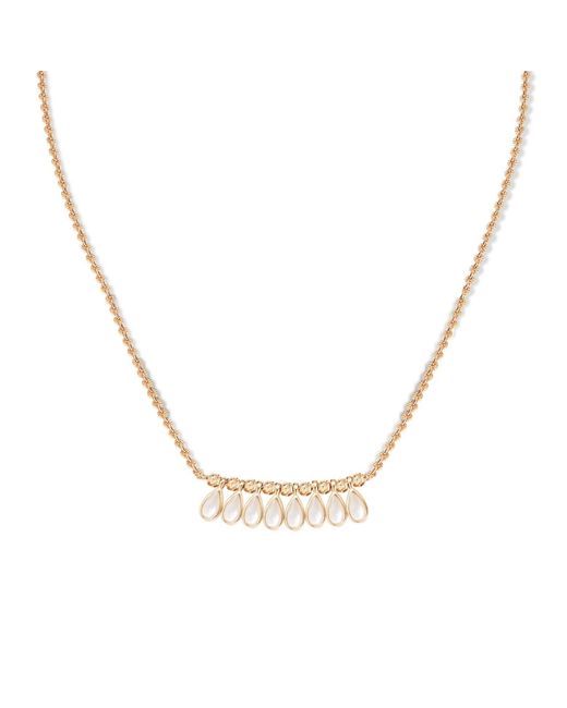 Retro Chic Metallic Aeolian Echo Drop Necklace