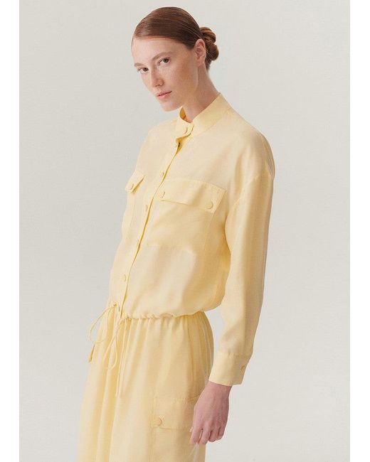 Exquise Natural Regular Fit Drawstring Bomber Jacket