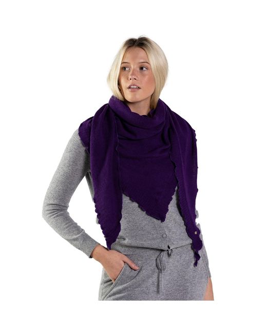 tirillm Pink Palma Triangle Cashmere Scarf Melange