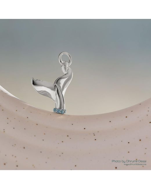 Onia Metallic Whale Tail Charm