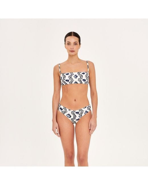 Aguaclara White Dynastie Bandeau Top