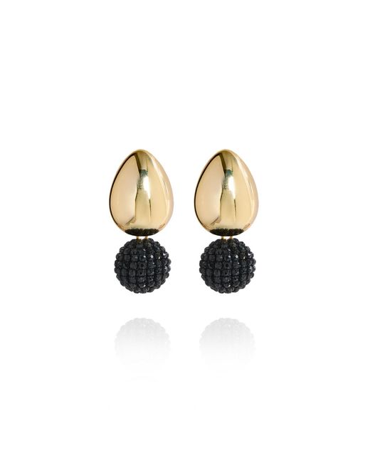 Saule Label Metallic Tulia Glam Earrings