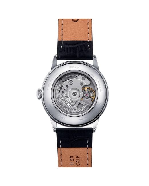 ORIENT WATCHES Metallic Orient Bambino Dial Stainless Steel Case Leather Strap for men