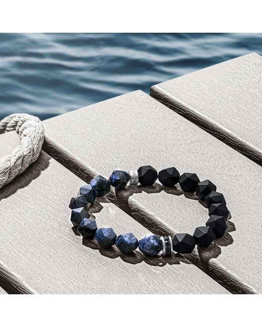 AWNL Blue Poseidon Onyx & Dumortierite Bracelet for men
