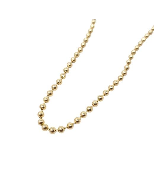 Harfi Metallic Plated Ball Chain Choker Layering Necklace