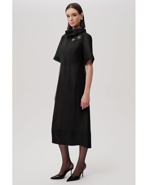 Exquise Black Jadiyn Midi Dress