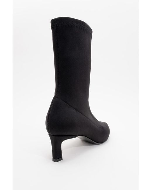 Prologue Shoes Black Lewin Stretch Pointed Toe Stiletto Boot
