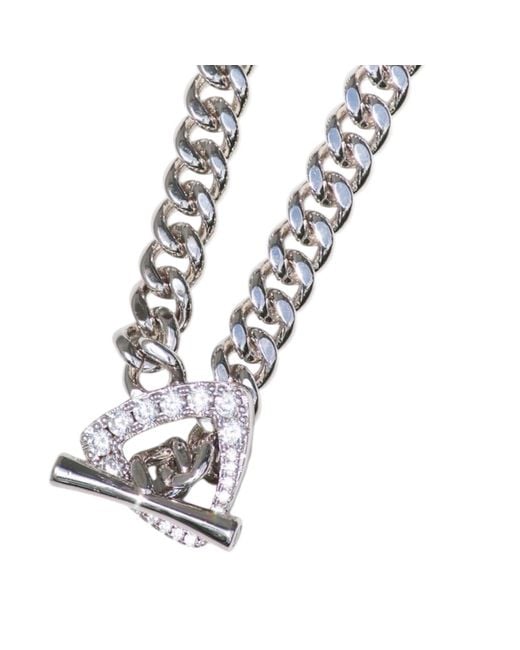 Native Gem White Triomphe Necklace- Sterling