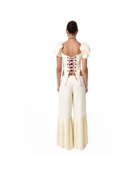 28Natelier Natural Pleated Pants