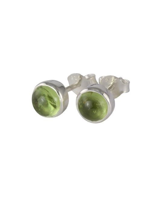 The Jewellery Store London Green August Birthstone Earrings Studs – Peridot
