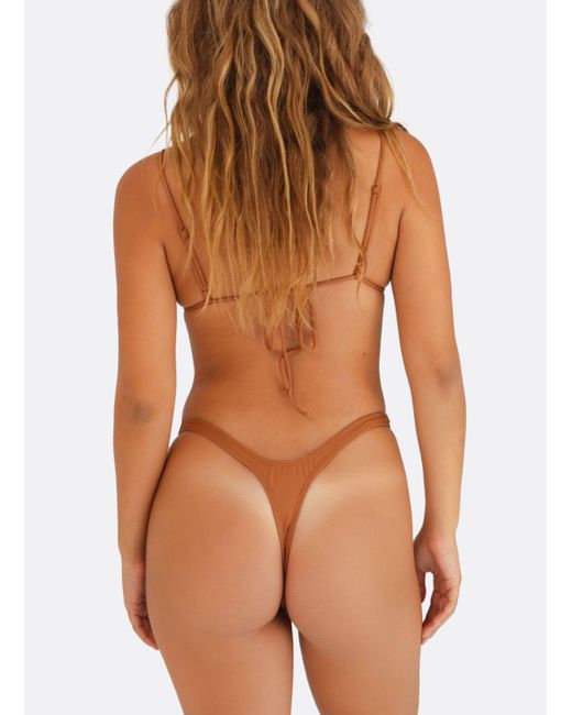 Minimale Animale Brown Nolita Thong Bikini Bottom