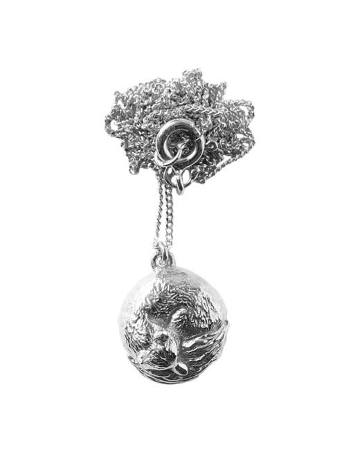 Lee Renee Metallic Fox Necklace – Small, Sleeping