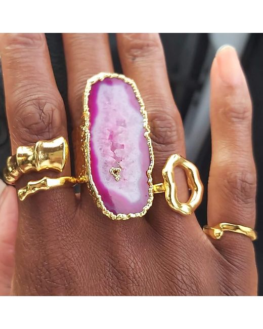 YAA YAA LONDON Metallic Little Hug Vermeil Ring