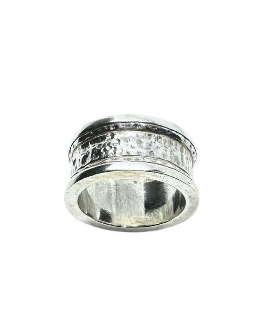 Tg-Jewellery by Tamara Gervasio Green Street Ring Sterling Band With Oxidised Finish for men